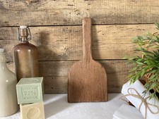 1025⚜️ Déco Ancien Battoir à Linge en Bois Vintage Hauteur 34 Cm