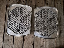 2 Plaques Cœur Pour Gaufrier
