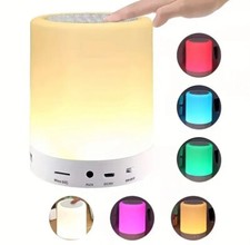Lampe de Chevet Enceinte Capteur Tactile LED multicouleurs Bedside Speaker Lamp