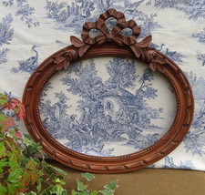 ANCIEN CADRE OVALE EN BOIS -
