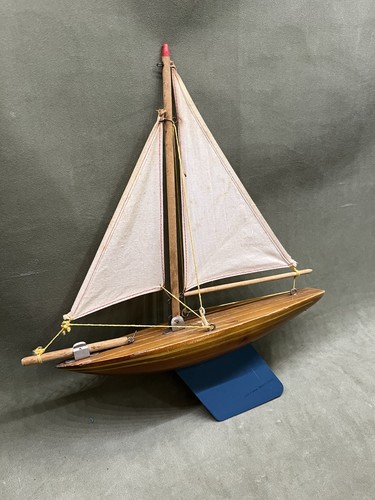 Vintage boat pond yacht - 12”,