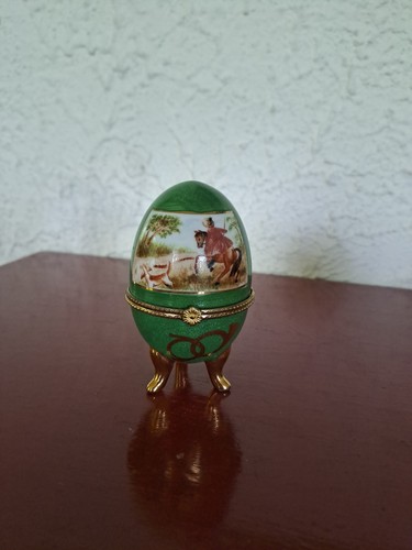 Oeuf porcelaine pilulier - oeuf, en