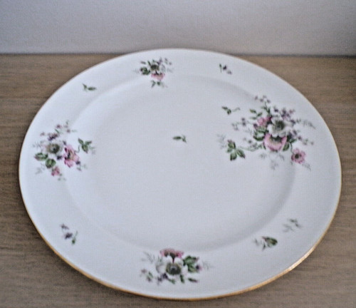 Grand plat rond decor floral - rond,