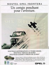 PUBLICITE ADVERTISING 104  1996  OPEL  FRONTERA 2.5 TURBO DIESEL