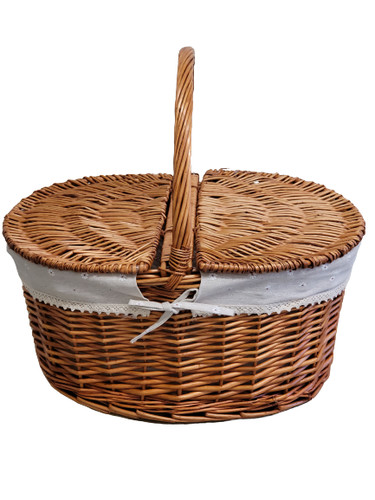 Panier osier avec rabats - panier, en