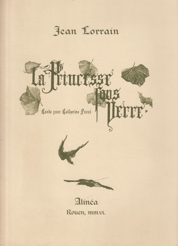 Jean lorrain princesse - ,