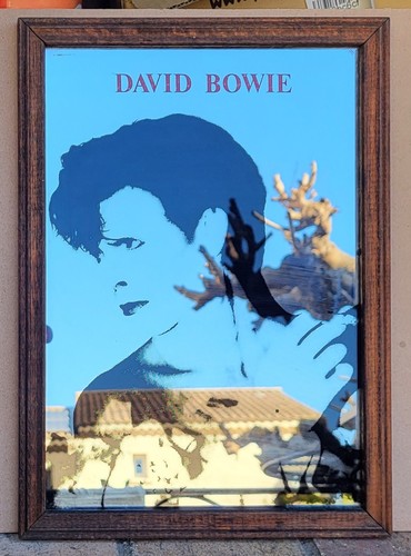 David bowie miroir noir et - david,