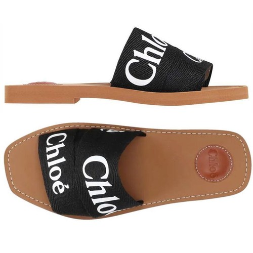 Chloe sandales logo - sandales, woody
