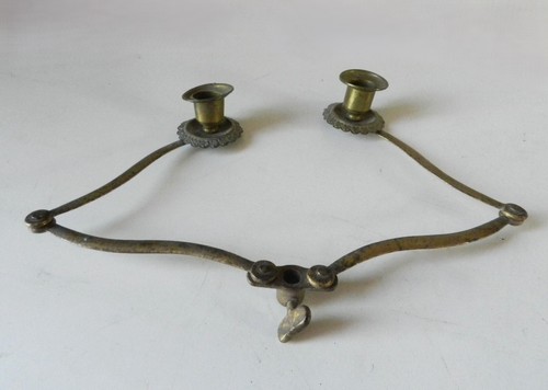 Double bougeoir ancien xixe - bougeoir,