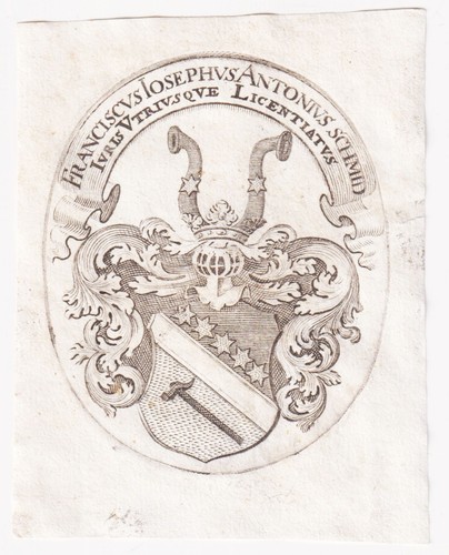 Exlibris franz joseph anton - franz,
