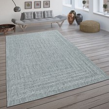 Tapis Intérieur & Extérieur, Tissage Plat Design Scandinave Et Aspect Sisal Gris