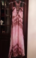 Jovani  Silk Pink & Brown Tie
