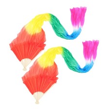  Lot de 2 éventails longs en