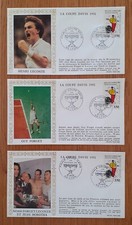 Lot de 3 enveloppes 1er jour : Tennis  Roland Garros  LA COUPE DAVIS  Année 1991