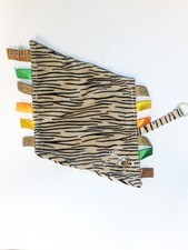 Doudou plat zèbre marron
