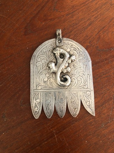 Pendentif argent massif - en,