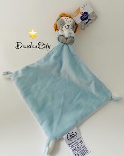 4379 doudou plat lion - lion, gris