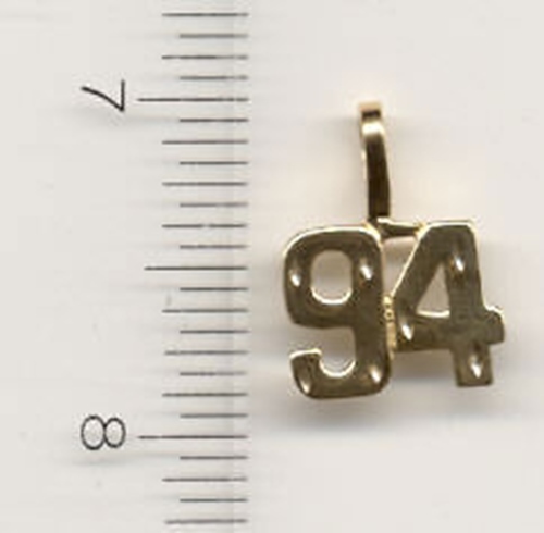 14kt plaqué numéro - 14kt,