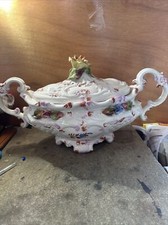 Ancienne soupière Made In Italy Décoré Florale