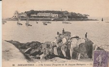 CPA 29 DOUARNENEZ L'Ile Tristan (propriété de M.Jacques Richepin)1924
