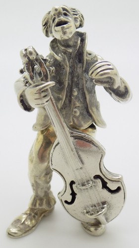 Figurine clown contrebasse - clown,