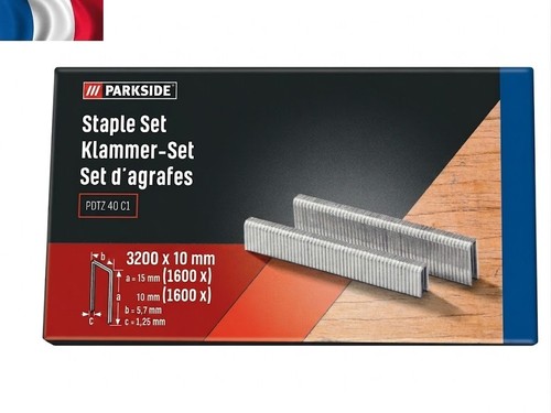 Parkside set agrafes pour - parkside®, d'agrafes