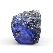 28.50 Cts Tanzanite Naturelle Naturel Vibrant Cristal Bleu Certifié Géante Gemme
