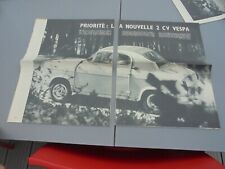 A sauver Article de Presse la Nouvelle Vespa 2cv ( 400 ) 