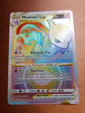 Carte pokemon mewtwo V Star Arc-en-ciel 079/078 Secret Rare Fr