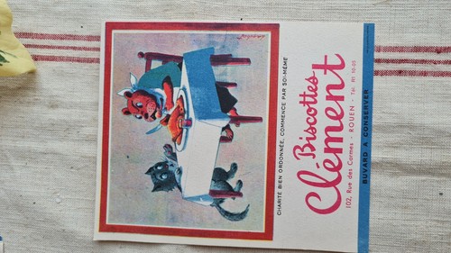 Ancien buvard publicitaire - ancien,