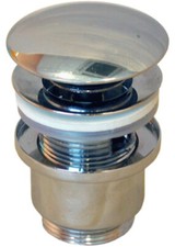 Rétro salle de bains laiton antique fendue bouton rond bassin de vidange