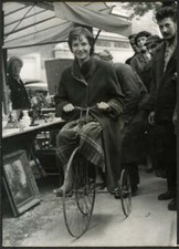 Photo De Presse Vintage Ancien Tricycle À Paris 1956 FT 36032 - Tirage 18x13 Cm