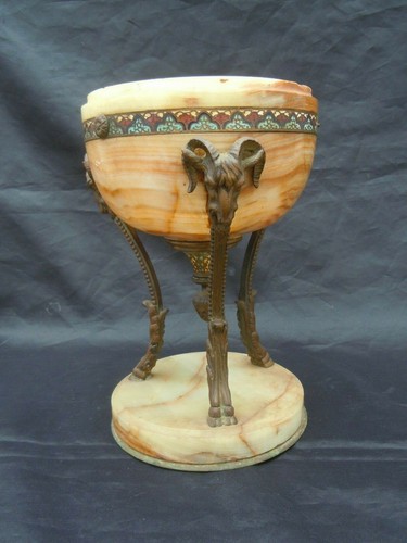 Coupe bronze emaux - , cloisonne