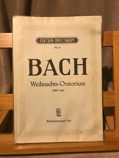 J.-S. Bach Oratorio de noel Partition chant piano éditions Breitkopf n°13