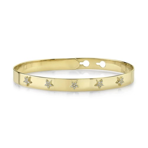 Bracelet bangle jaune - en,