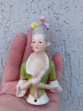 Demi Figurine Buste  Femme à l'éventail PORCELAINE, Germany, h=10,5 cm