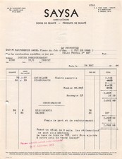 1944 SOINS DE BEAUTE PRODUITS DE BEAUTE SAYSA A PARIS - M. GAREL A LA BOURBOU