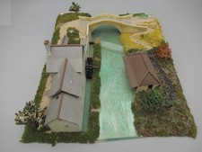 Diorama Moulin sarthois, Pont romain, Lavoir - Jouef