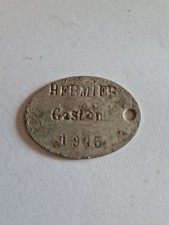 Ww1 Plaque Identité Dog-tag 1915
