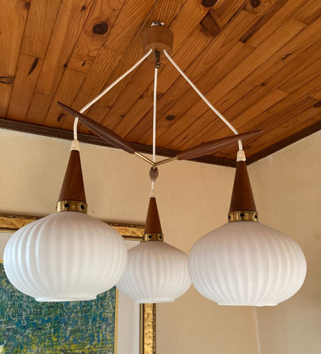 Suspension feux teck - suspension, 3