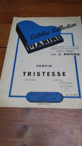 Partition tristesse - partition., "tristesse"