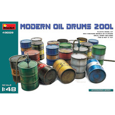 MODERN OIL DRUMS (200L) KIT 1:48 Miniart Kit Diorami Nouveau modèle