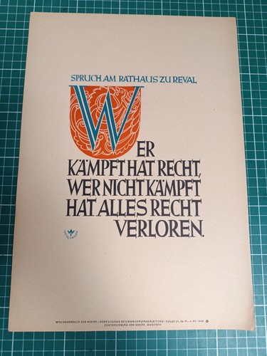 Wochenspruch der nsdap folge - -,