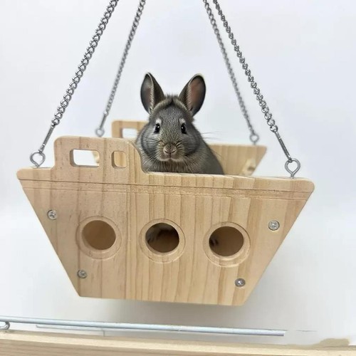 Hamac bois pour - bois, chinchilla