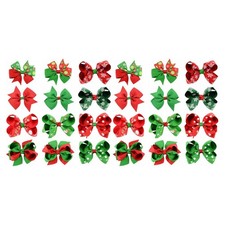 24pcs Christmas Bowknot Clip