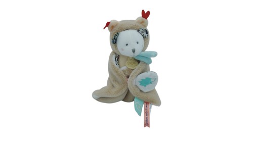 Peluche ours marron avec cape
