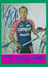 CYCLISME carte cycliste LOMBARDI GIOVANNI équipe LAMPRE ceramica PANARIA  signée
