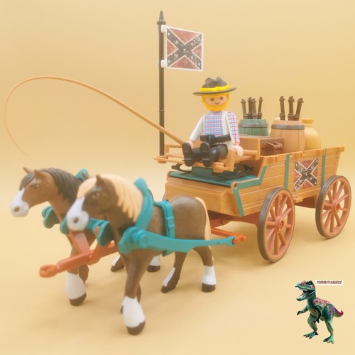 Playmobil charrette soldat