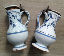 Lot 2 petits pichets huilier