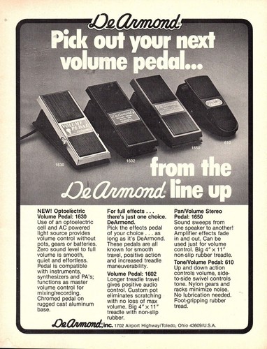 Vtg 70s dearmond pedals - 70s,